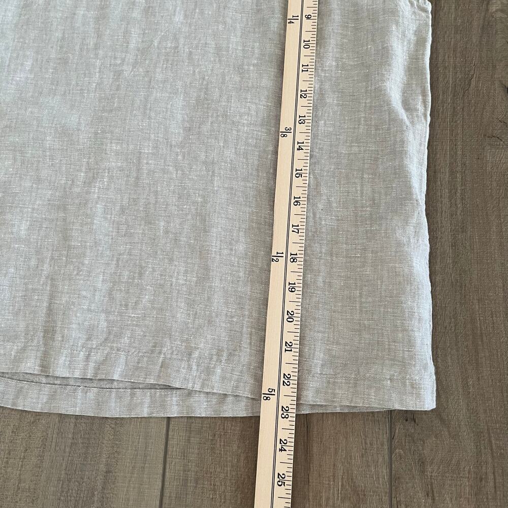 Quince Women's 100% European Linen Tank Flax Large Vacation Beach Resortwear - Picture 7 of 13